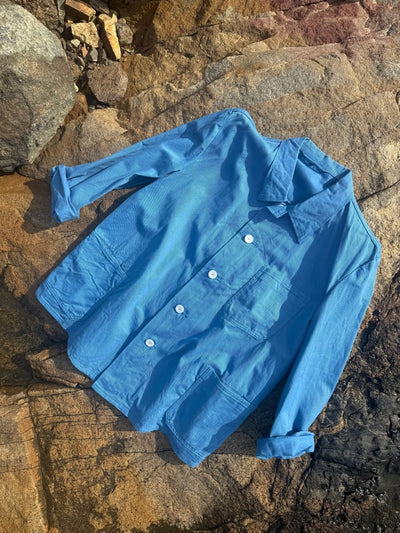 Vintage Chore Coat - Light Blue - Diamonds & Rust