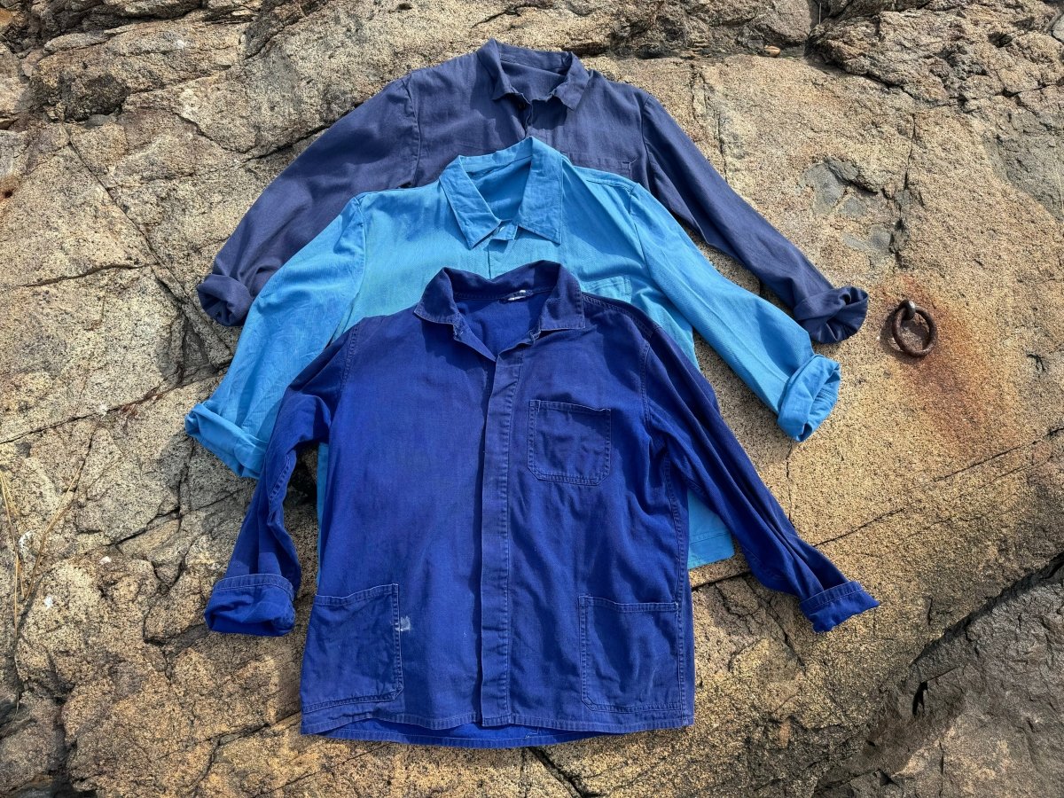 Vintage Chore Coat - Light Blue - Diamonds & Rust