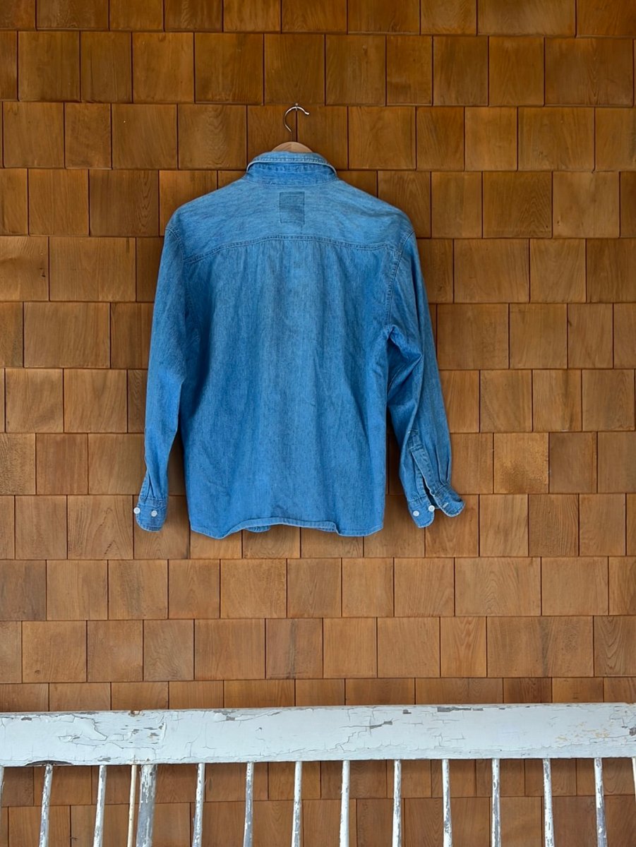 Vintage Cotton Denim Work Shirt - Diamonds & Rust