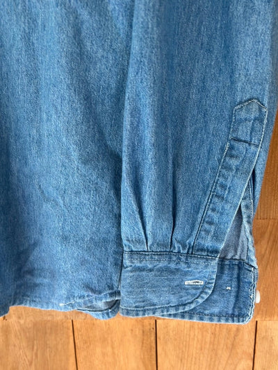 Vintage Cotton Denim Work Shirt - Diamonds & Rust