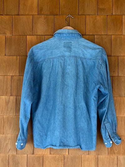 Vintage Cotton Denim Work Shirt - Diamonds & Rust