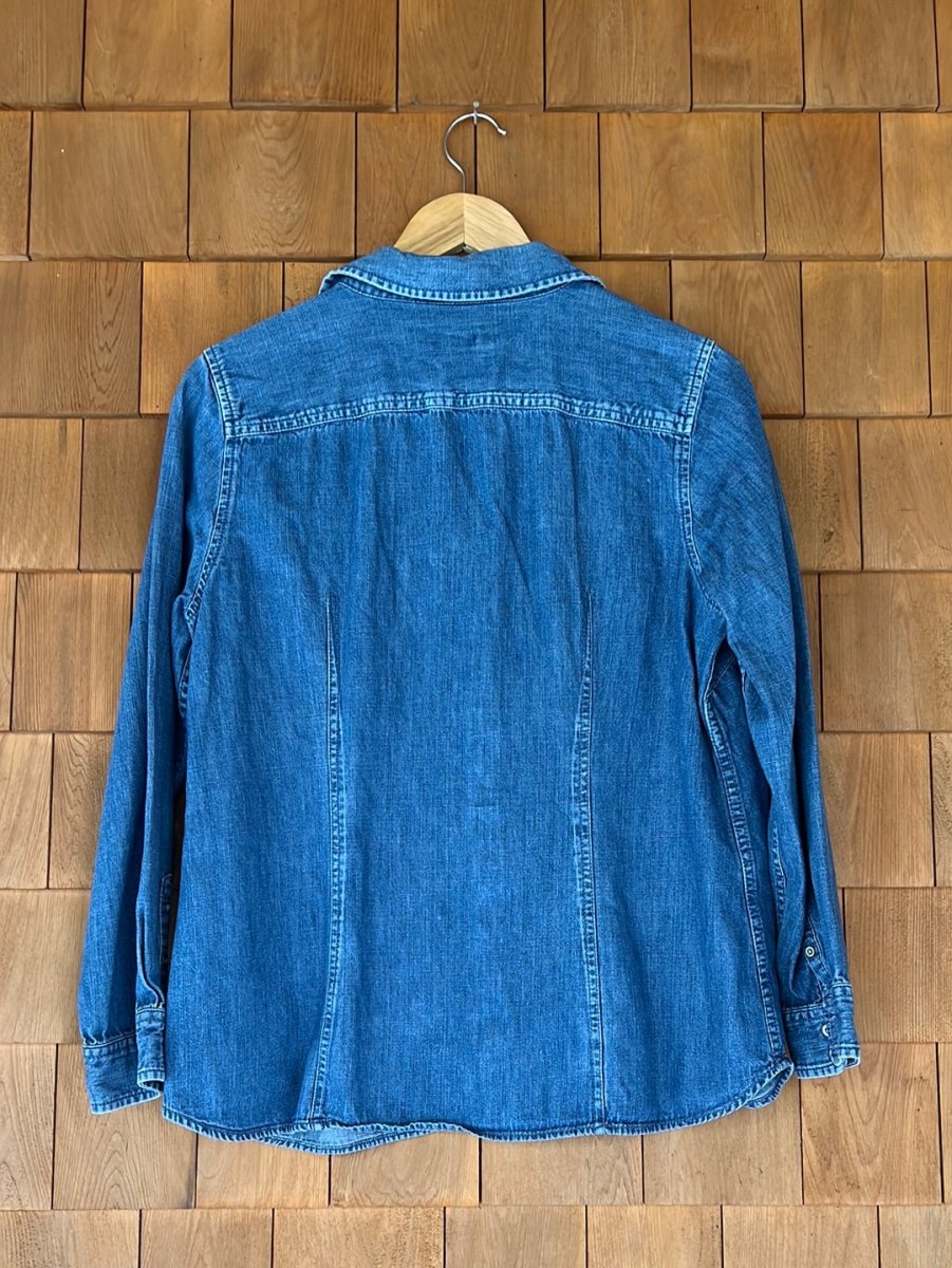 Vintage Cotton Denim Work Shirt - Diamonds & Rust