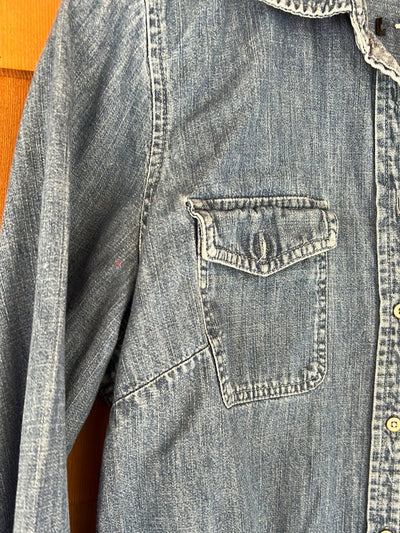 Vintage Cotton Denim Work Shirt - Diamonds & Rust