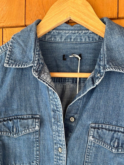 Vintage Cotton Denim Work Shirt - Diamonds & Rust