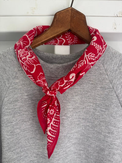 Vintage Crewneck Raglan - Grey - Diamonds & Rust