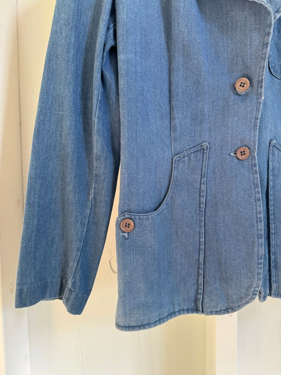 Vintage Denim Blazer - Diamonds & Rust
