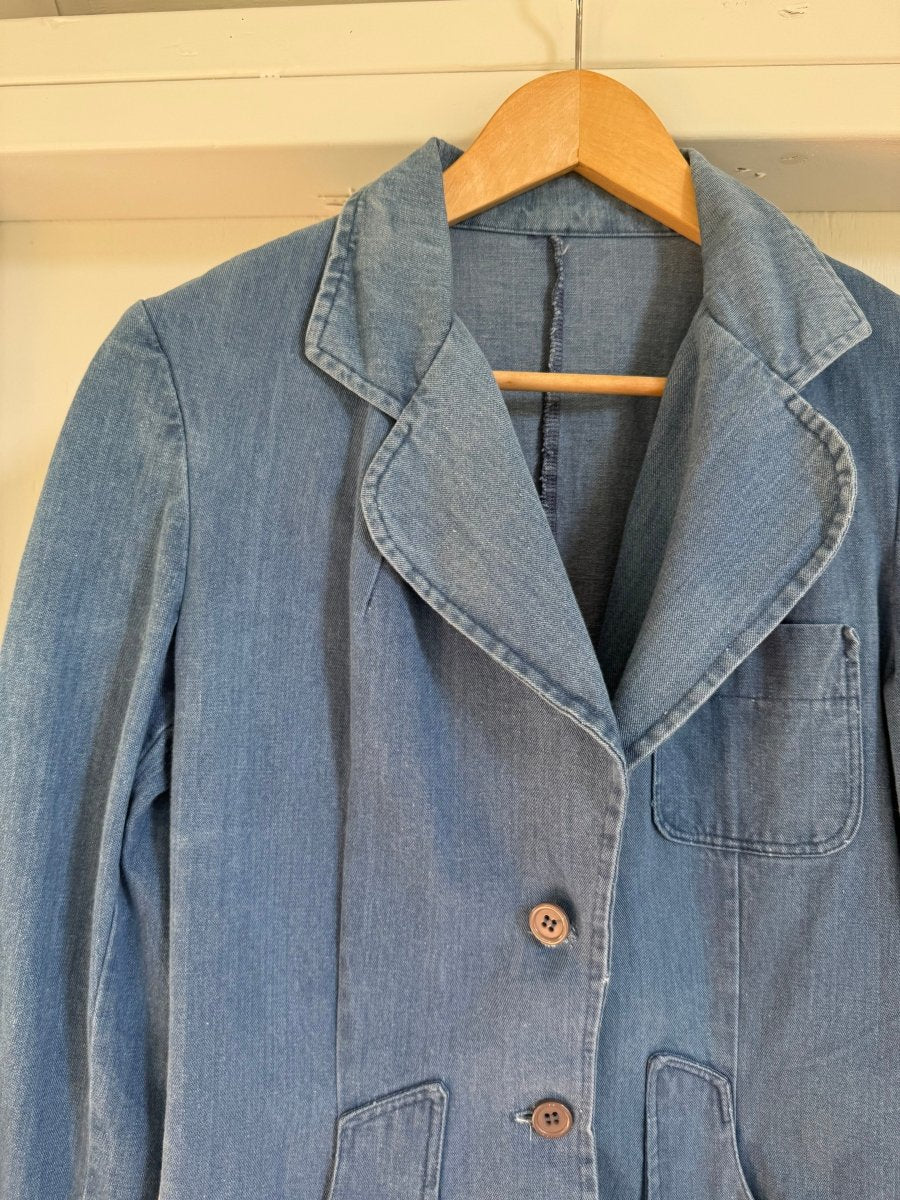 Vintage Denim Blazer - Diamonds & Rust