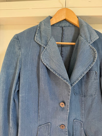 Vintage Denim Blazer - Diamonds & Rust