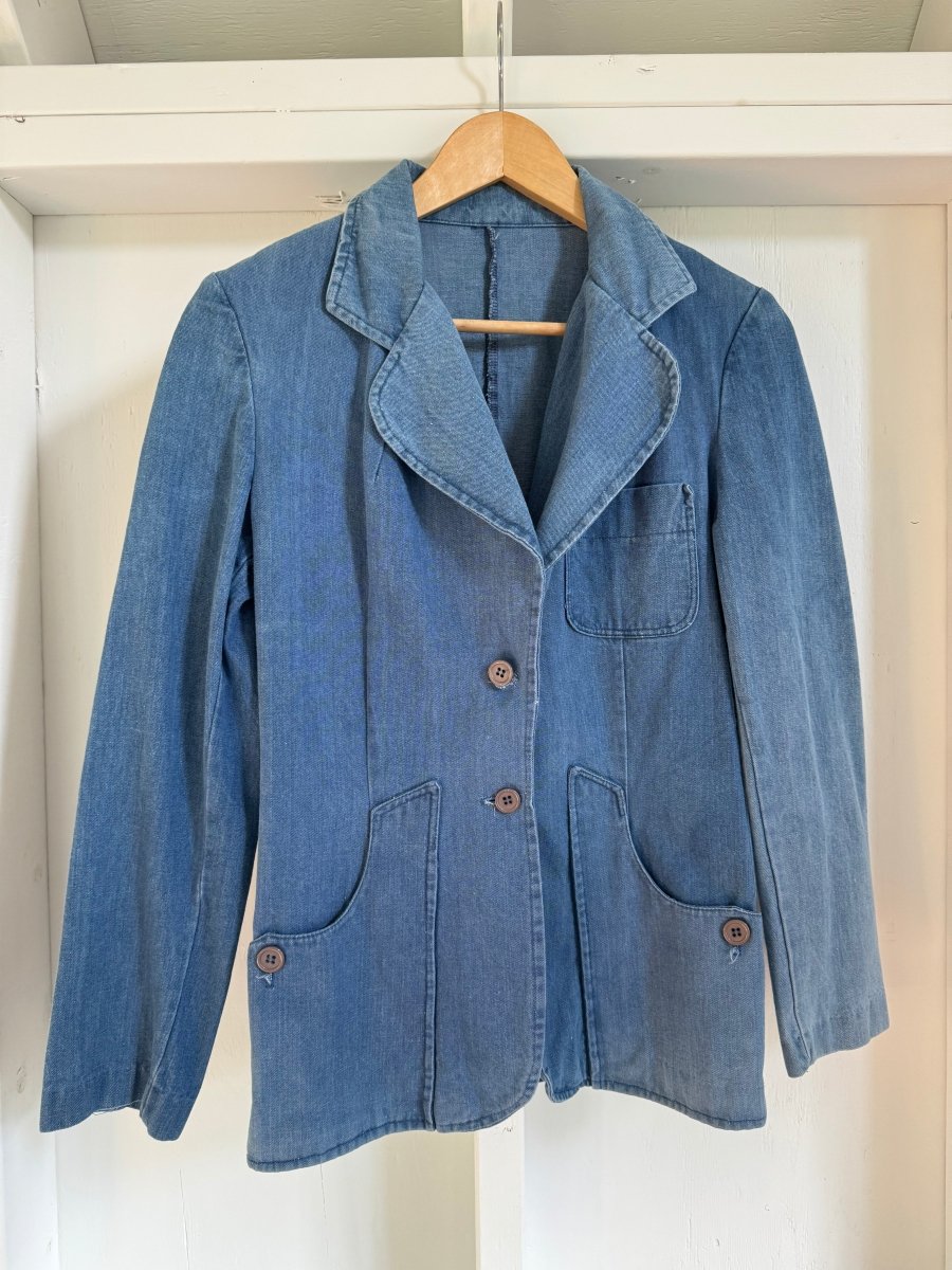 Vintage Denim Blazer - Diamonds & Rust