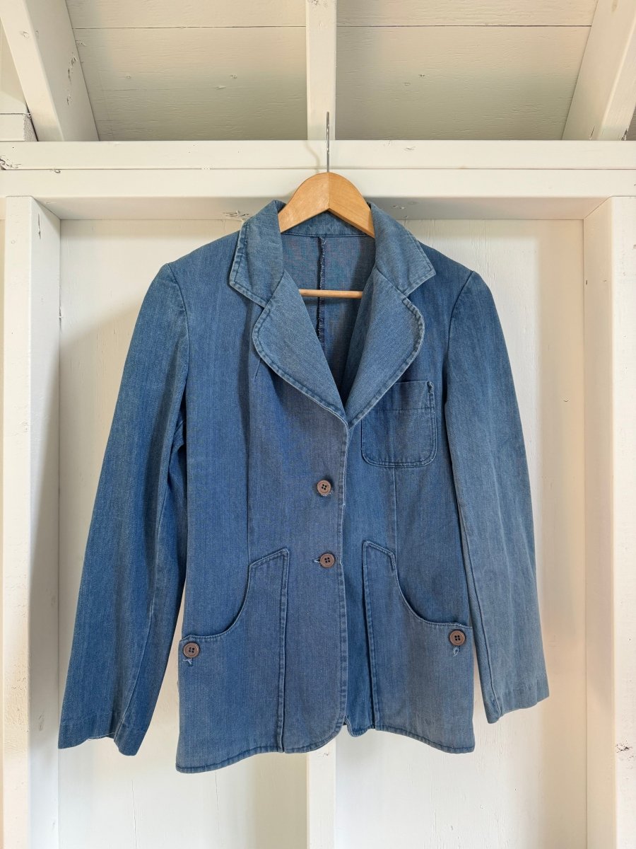Vintage Denim Blazer - Diamonds & Rust