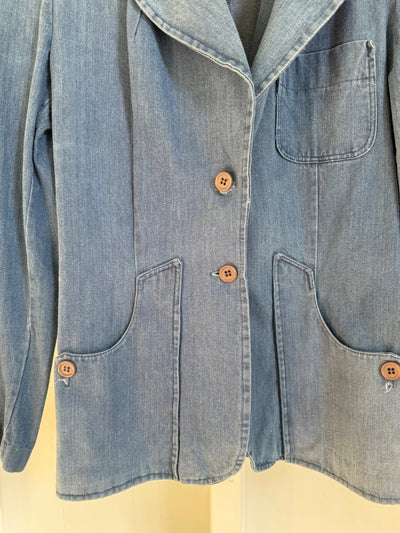Vintage Denim Blazer - Diamonds & Rust
