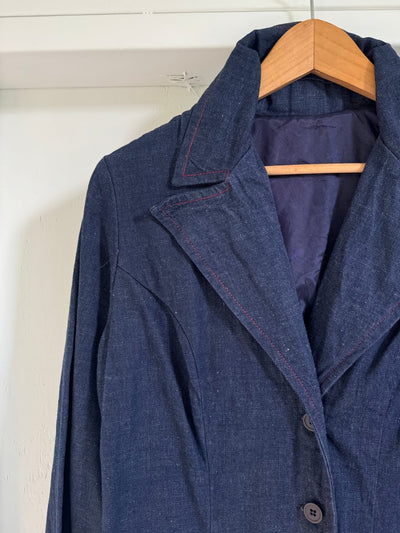 Vintage Denim Blazer - Dark - Diamonds & Rust