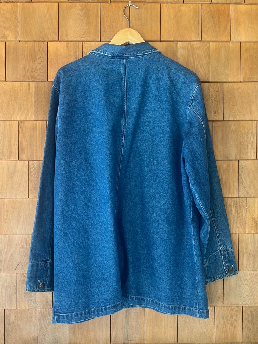 Vintage Denim Chore Coat - Diamonds & Rust