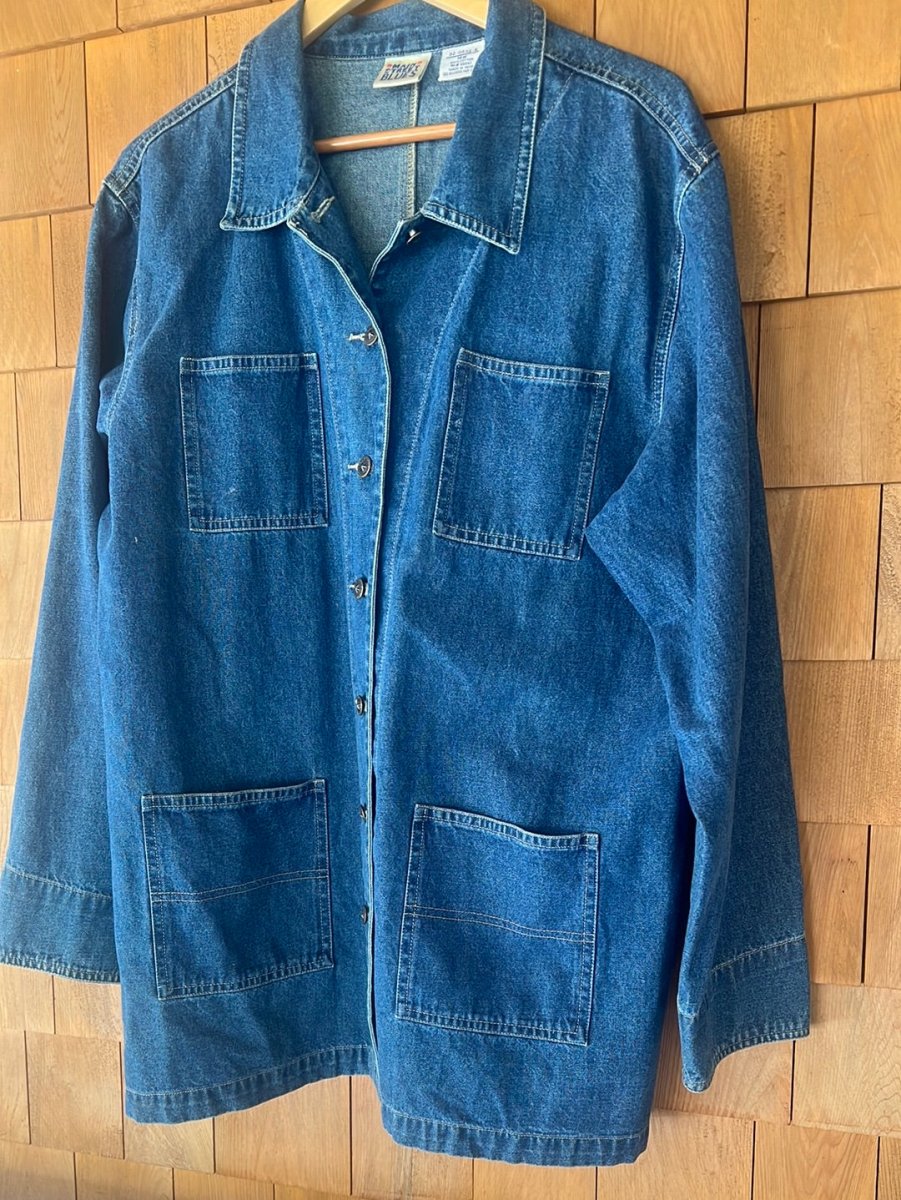 Vintage Denim Chore Coat - Diamonds & Rust
