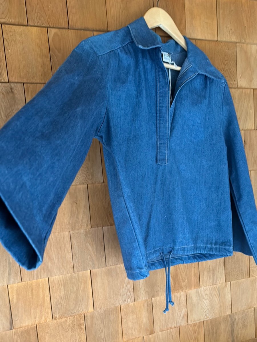 Vintage Denim Pop Over Shirt - Diamonds & Rust