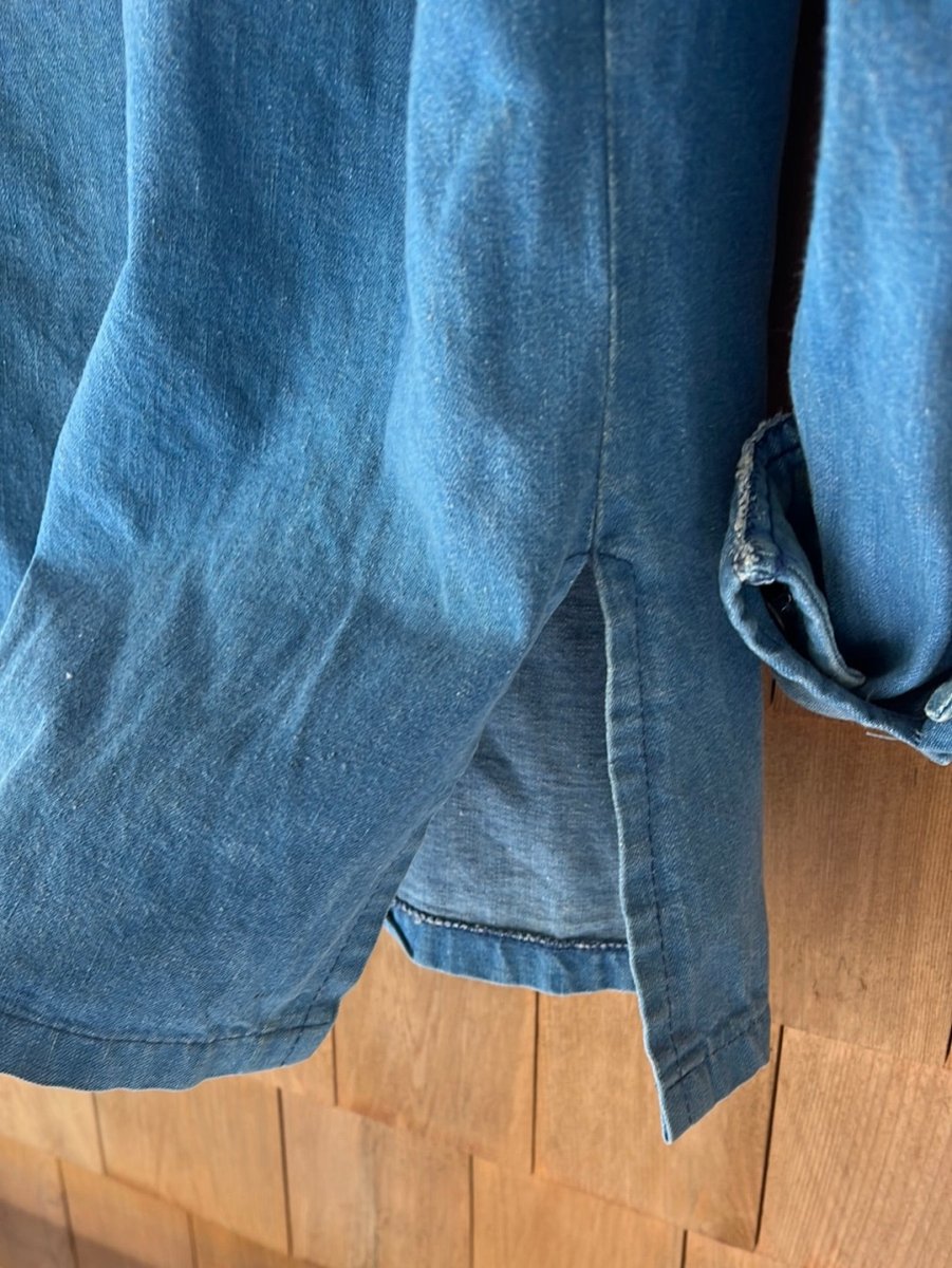 Vintage Denim Pop Over Shirt - Diamonds & Rust
