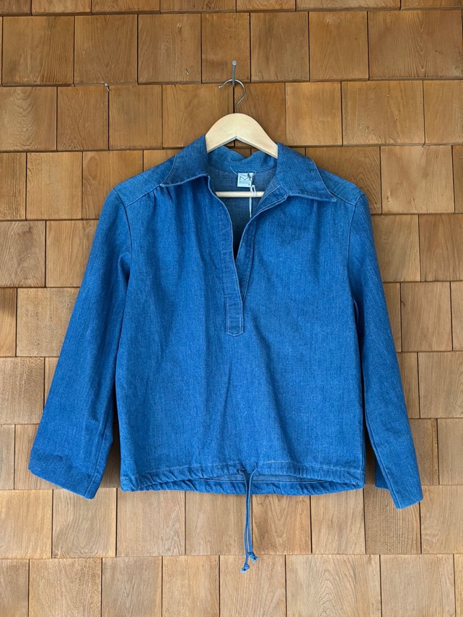 Vintage Denim Pop Over Shirt - Diamonds & Rust