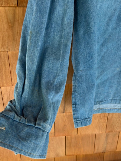 Vintage Denim Pop Over Shirt - Diamonds & Rust