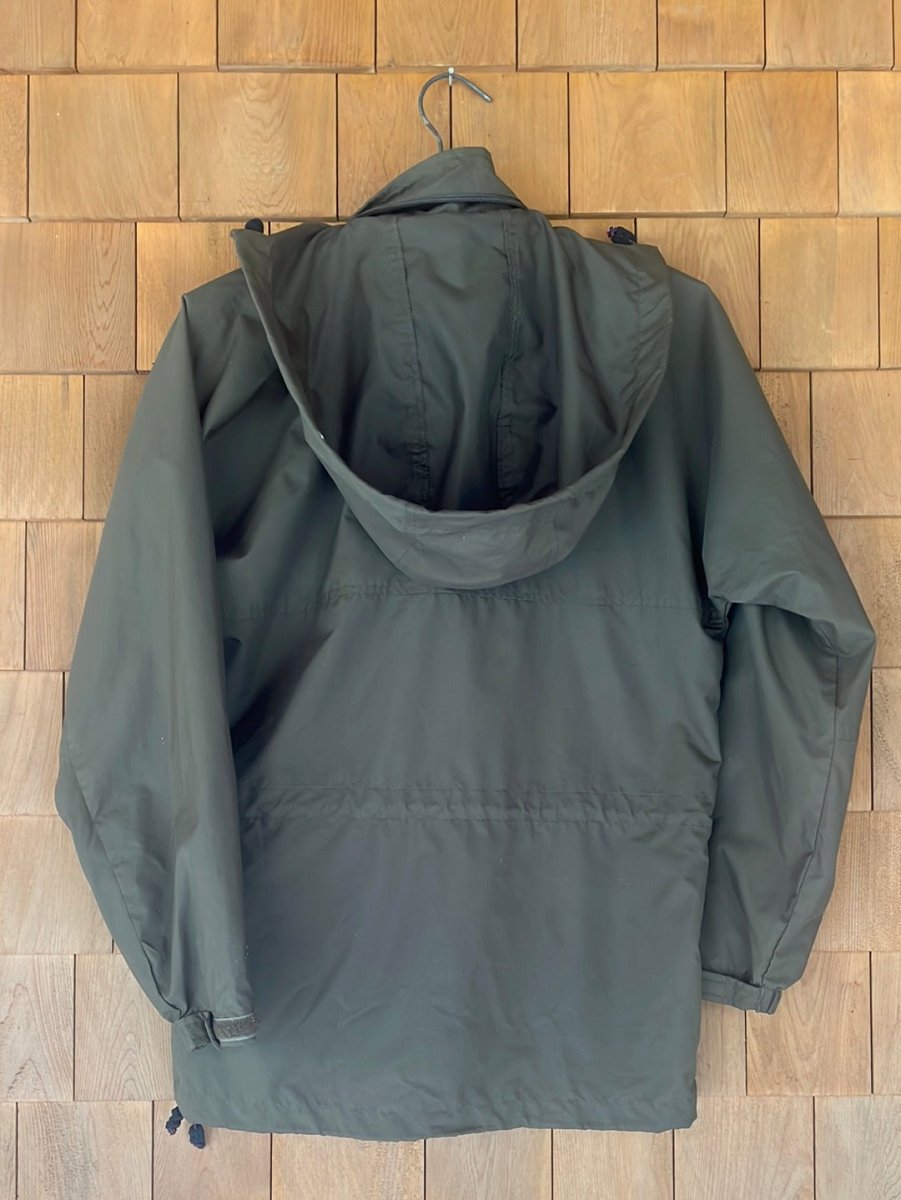 Vintage EMS Army Green Windbreaker - Diamonds & Rust