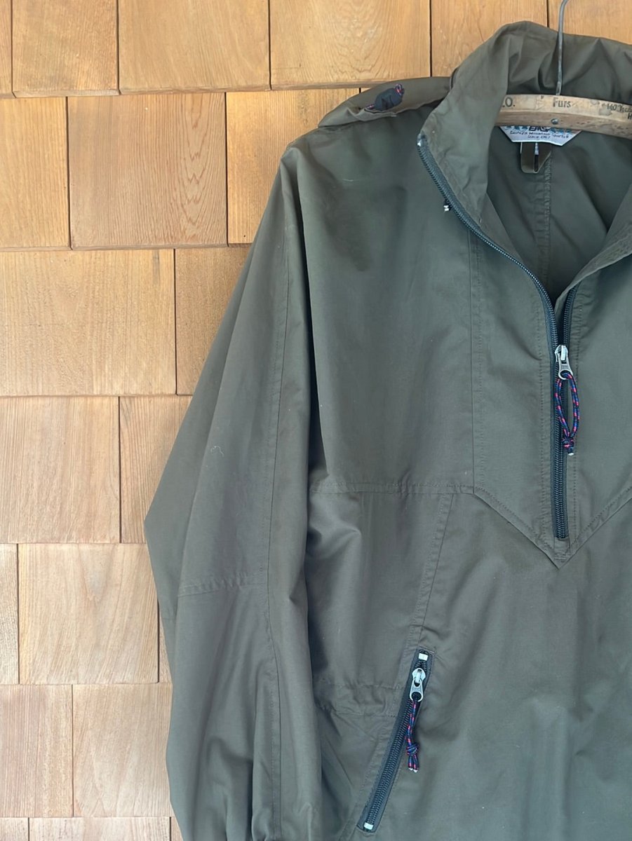 Vintage EMS Army Green Windbreaker - Diamonds & Rust