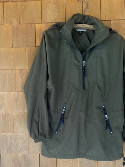 Vintage EMS Army Green Windbreaker - Diamonds & Rust