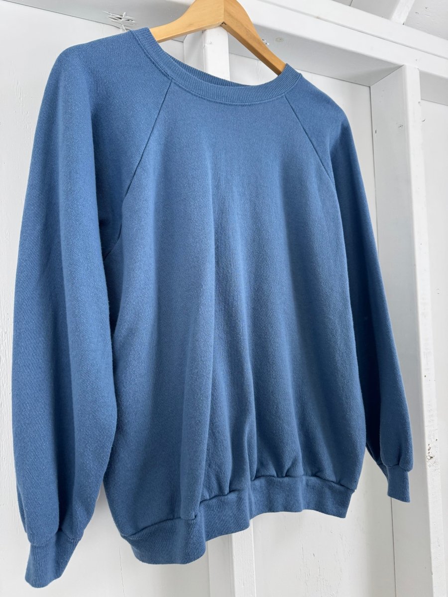 Vintage Faded Blue Raglan - Diamonds & Rust