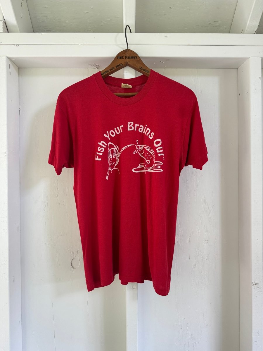 Vintage Fish Your Brains Out Tee Shirt - Diamonds & Rust