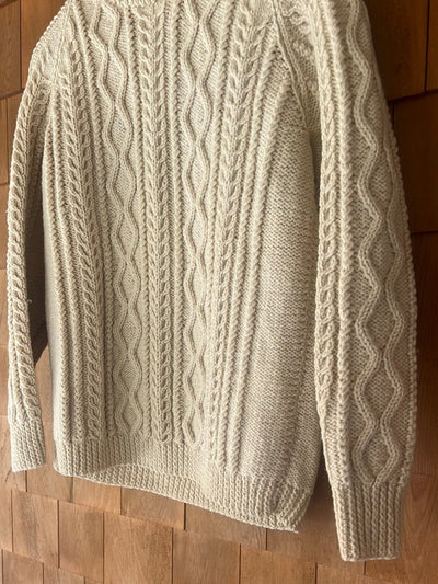 Vintage Fisherman's Wool Sweater - Diamonds & Rust