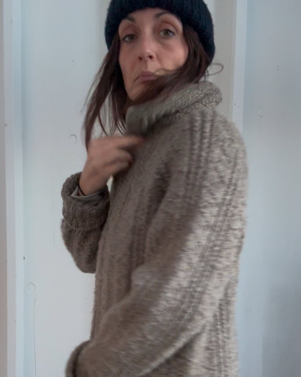 Vintage Fisherman's Zip Up Sweater - Grey - Diamonds & Rust