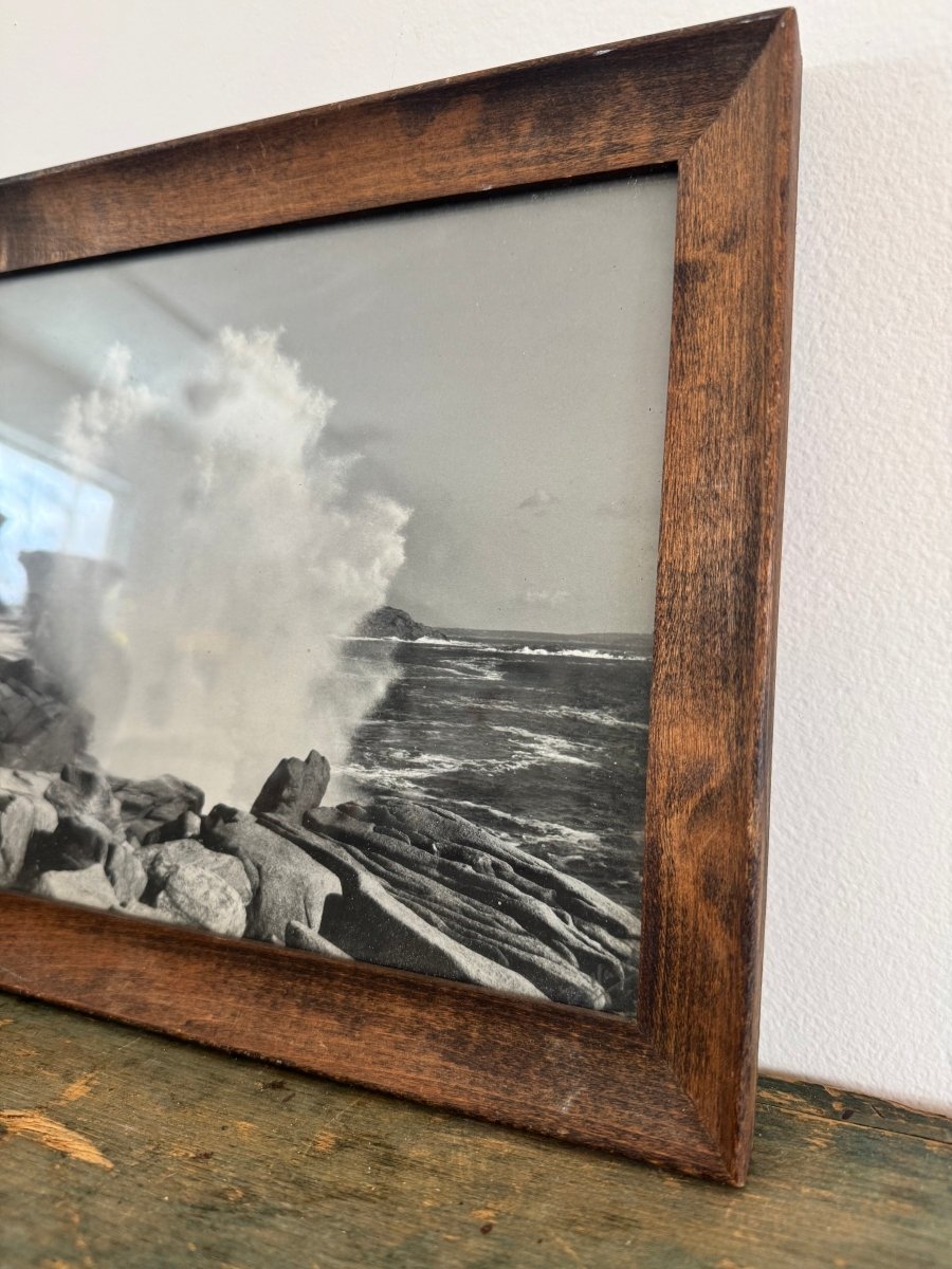 Vintage Framed Black + White Photo - Diamonds & Rust