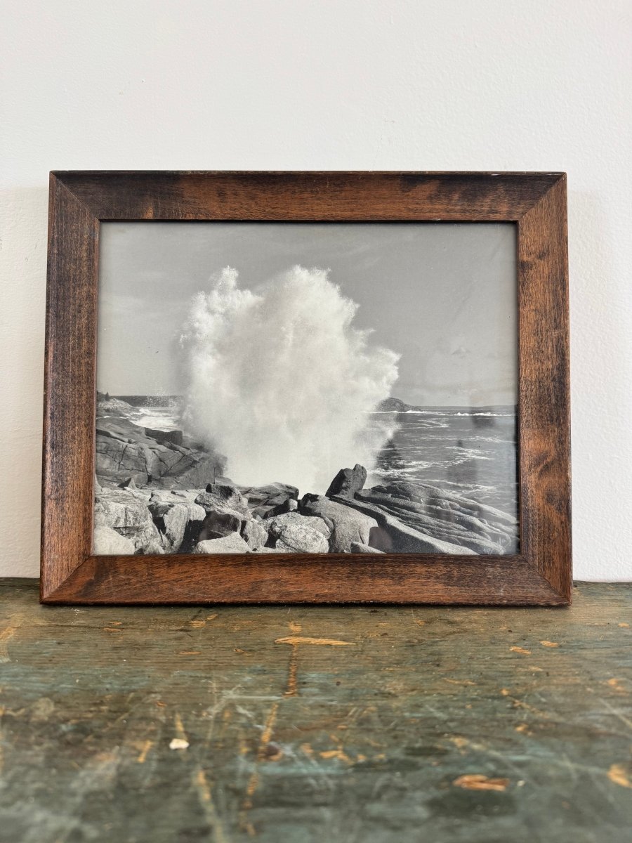 Vintage Framed Black + White Photo - Diamonds & Rust