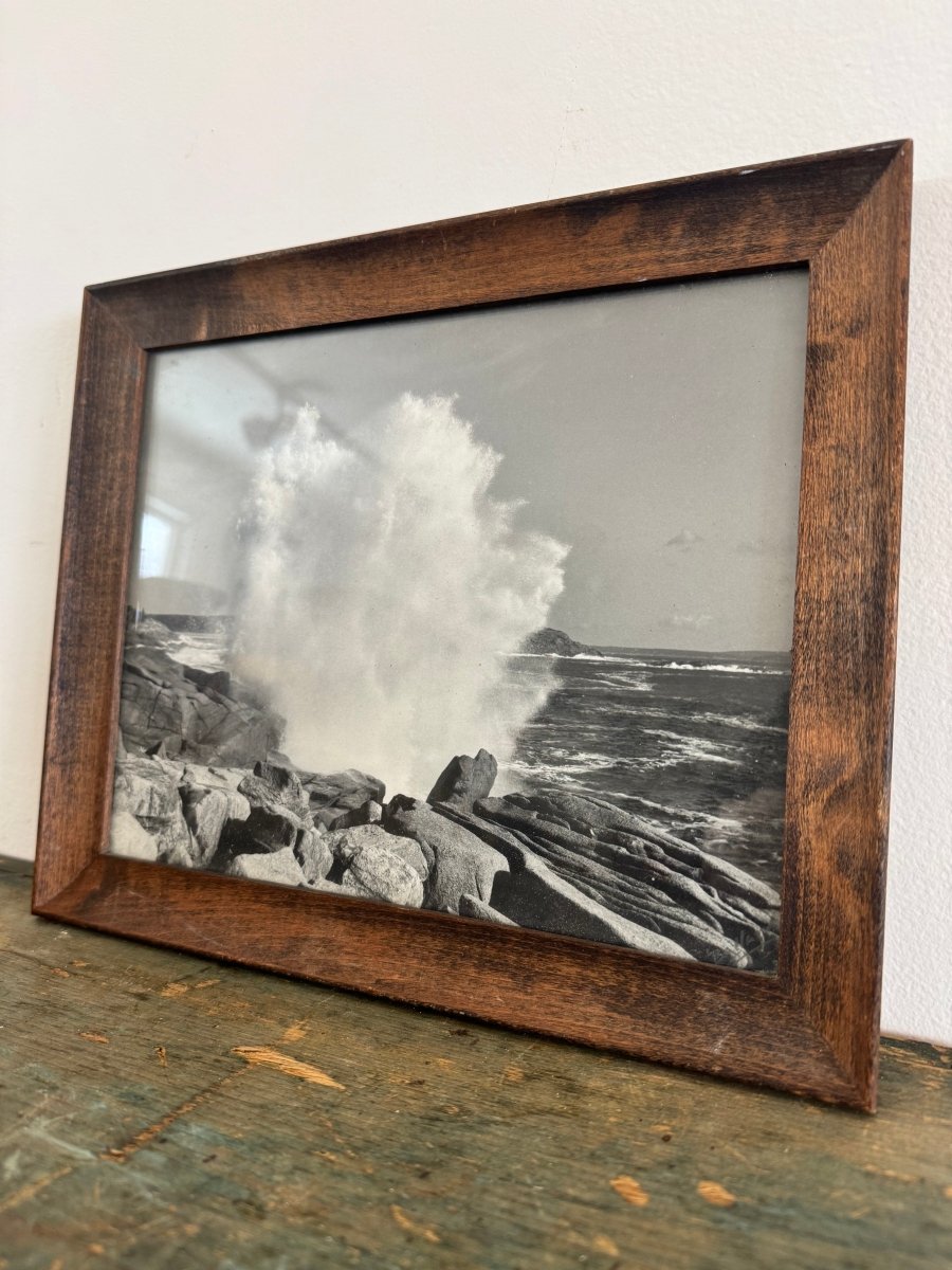 Vintage Framed Black + White Photo - Diamonds & Rust