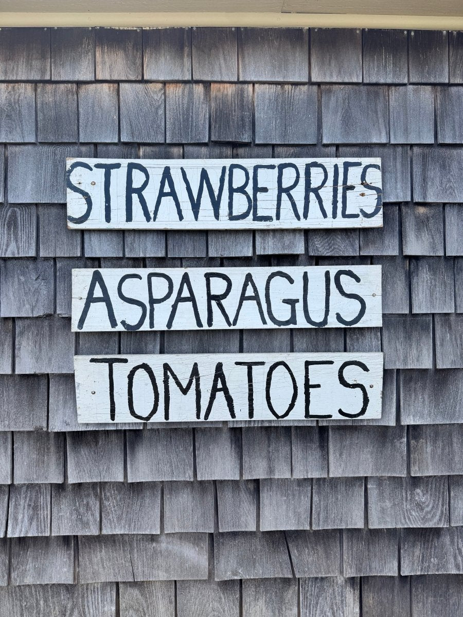 Vintage Hand - Painted Tomatoes Sign - Diamonds & Rust
