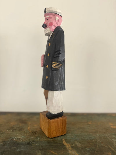 Vintage Handcarved Fisherman - Captain - Diamonds & Rust