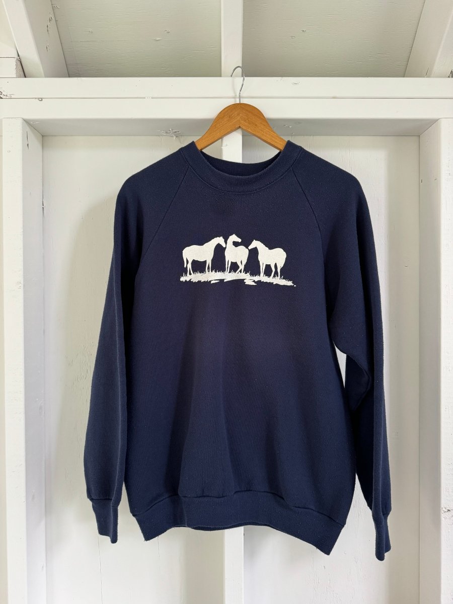 Vintage Horse Trio Raglan - Diamonds & Rust