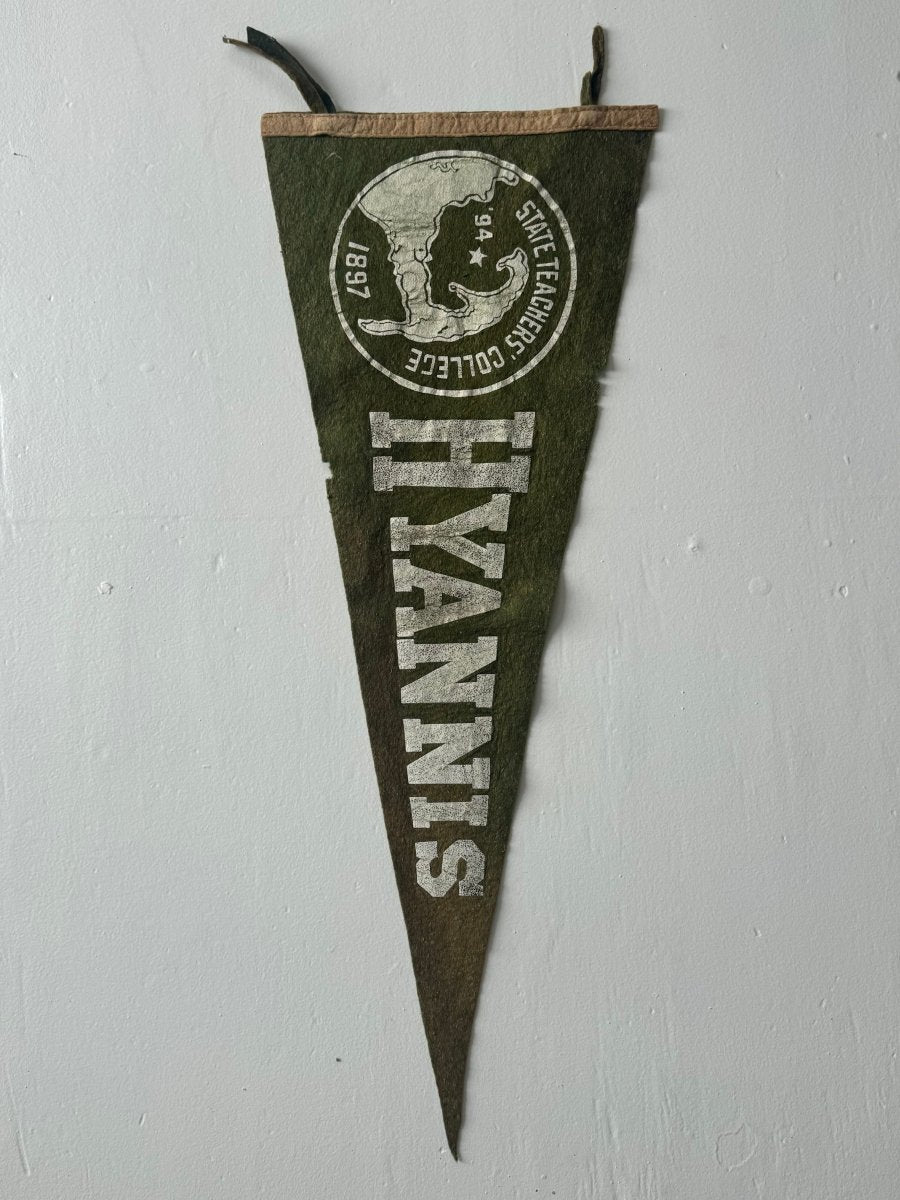 Vintage Hyannis Souvenir Pennant - Diamonds & Rust