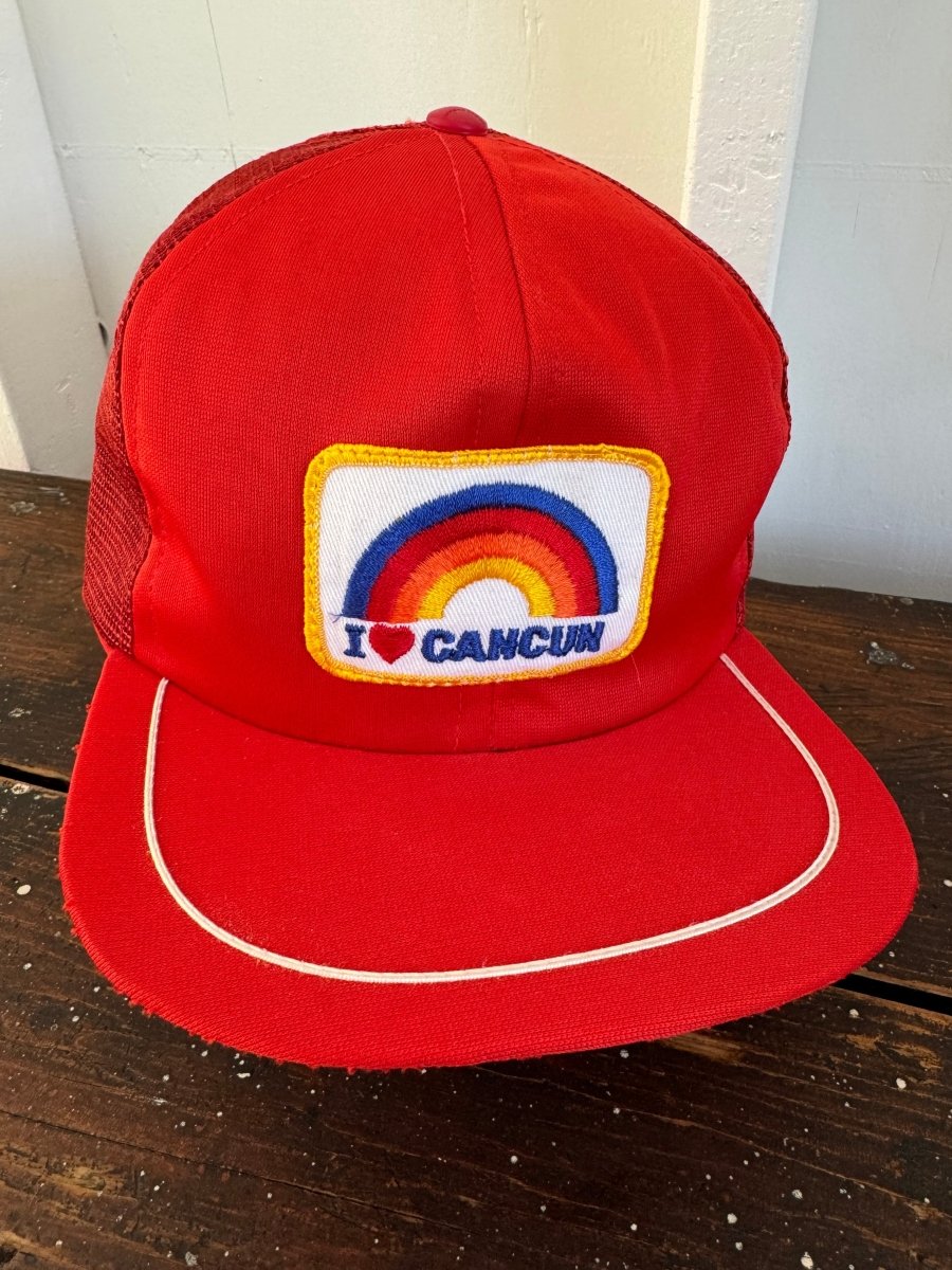 Vintage I Love Cancun Mesh Hat - Diamonds & Rust