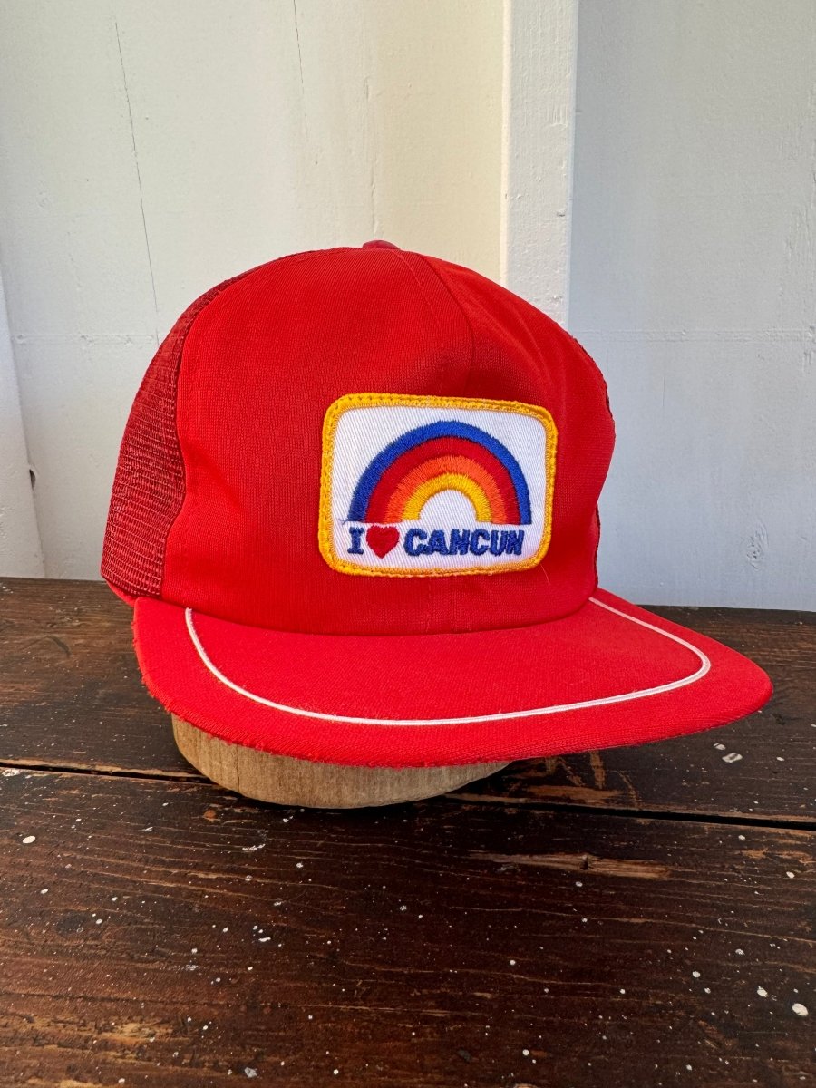 Vintage I Love Cancun Mesh Hat - Diamonds & Rust