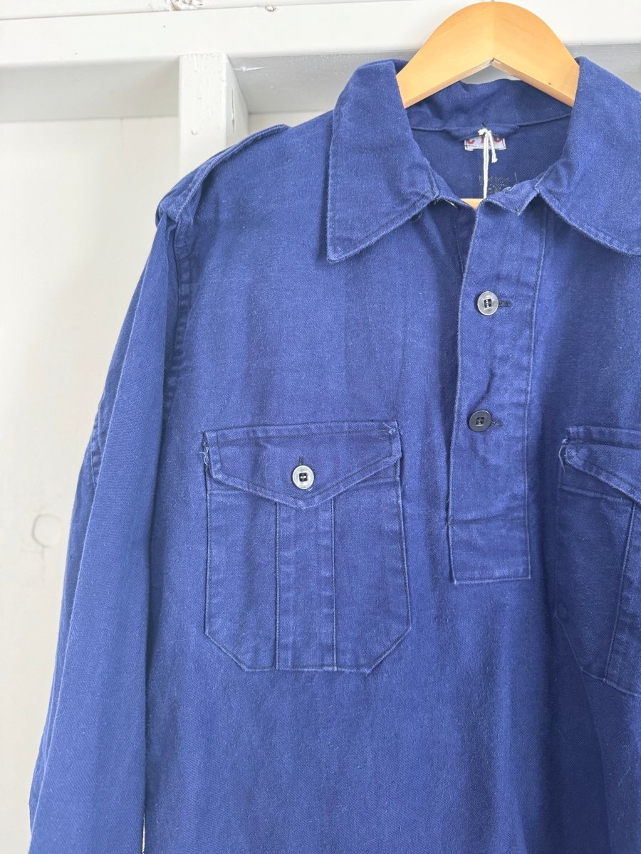 Vintage Indigo Pop Over Shirt - Diamonds & Rust