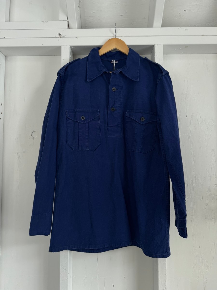 Vintage Indigo Pop Over Shirt - Diamonds & Rust