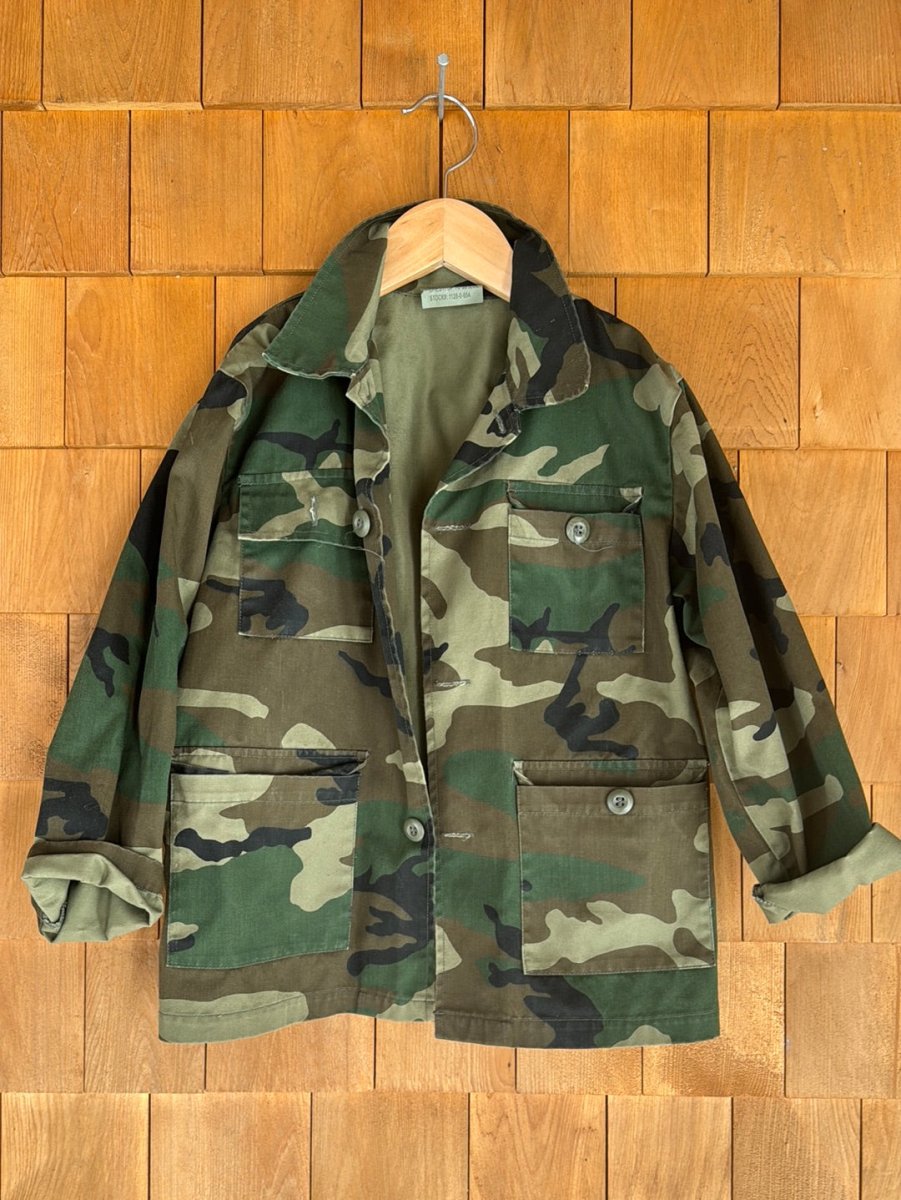 Vintage Kids Camo Jacket - Diamonds & Rust