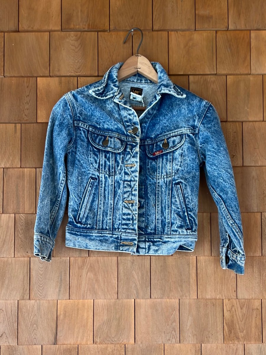Vintage LEE Denim Jacket - Stonewashed - Diamonds & Rust