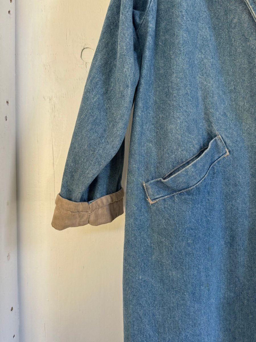 Vintage LEE Denim Trench Coat - Diamonds & Rust