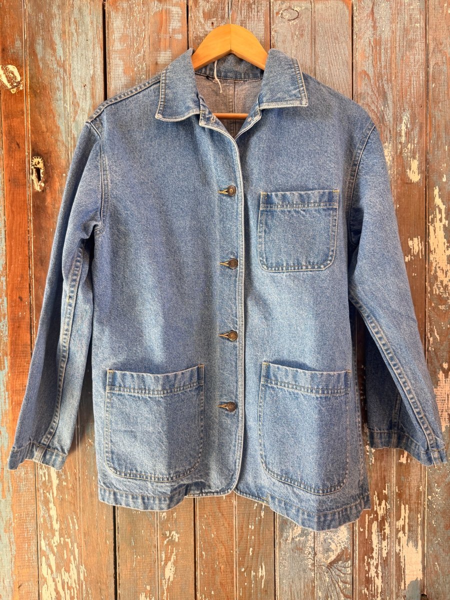 Vintage Liz Claiborne Women's Denim Chore Coat - Diamonds & Rust