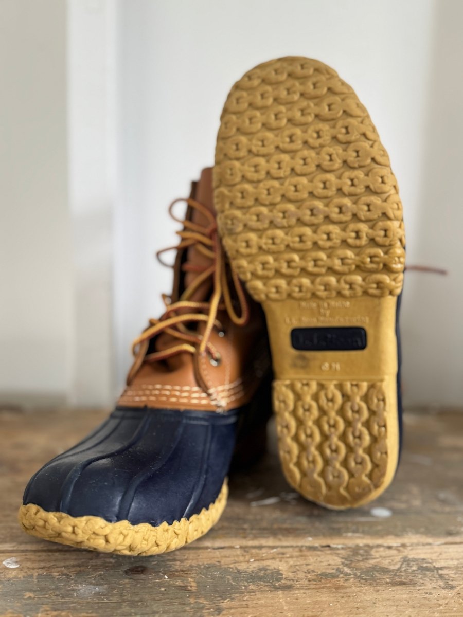 Vintage L.L. Bean Bean Boots - Blue - Diamonds & Rust