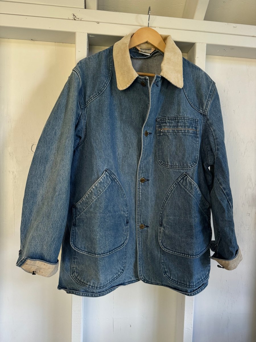 Vintage LL Bean Denim Barn Coat - Diamonds & Rust