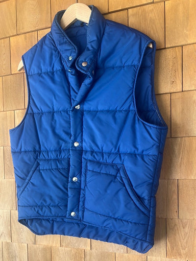 Vintage LL Bean Down Vest - Navy - Diamonds & Rust