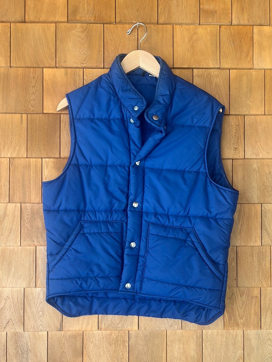 Vintage LL Bean Down Vest - Navy - Diamonds & Rust