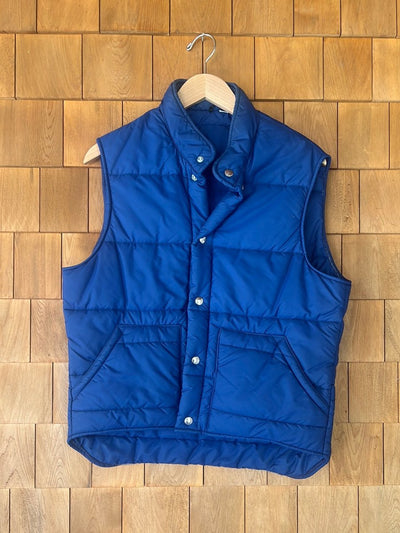 Vintage LL Bean Down Vest - Navy - Diamonds & Rust