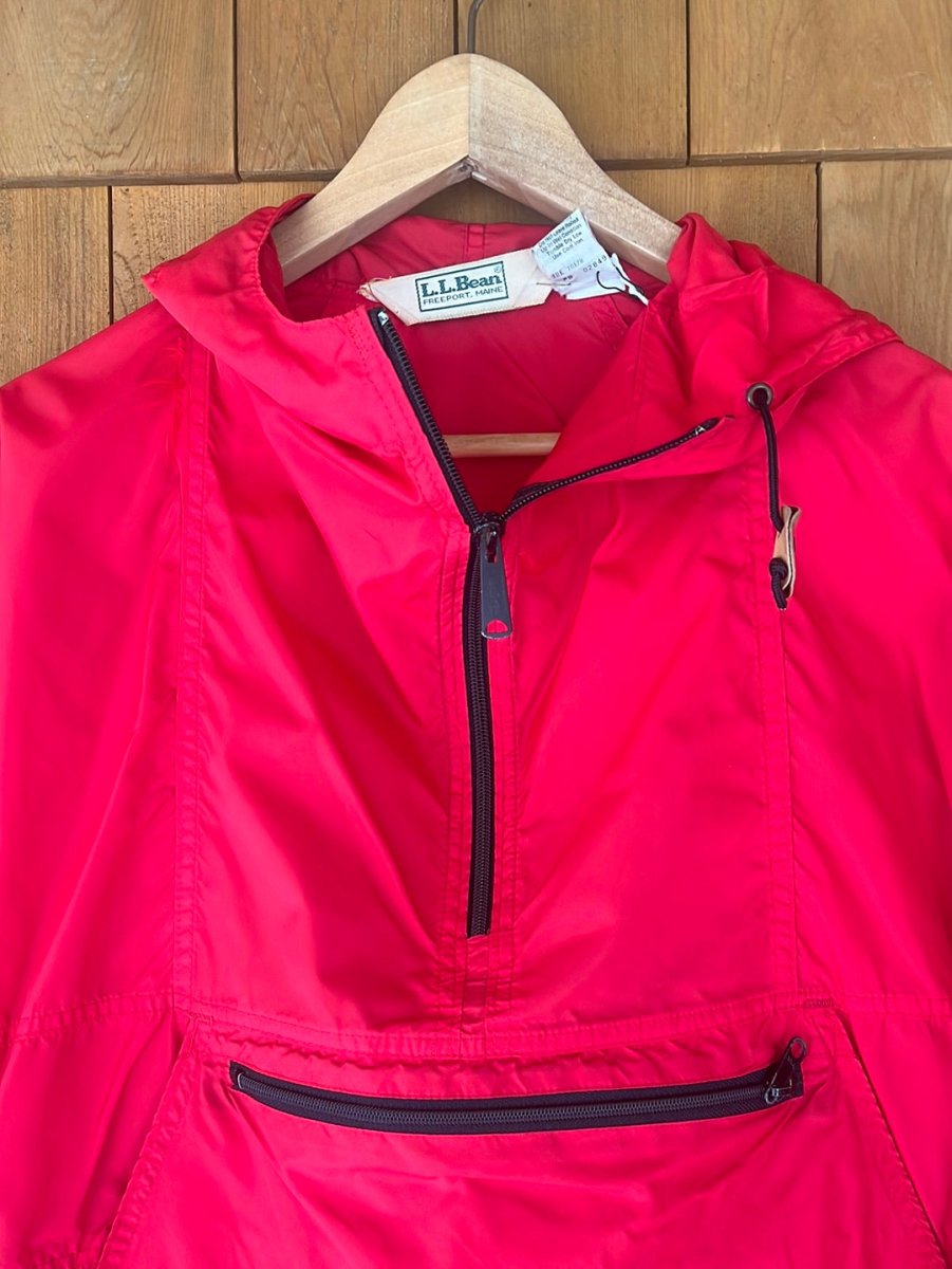 Vintage LL BEAN Windbreaker - Red - Diamonds & Rust
